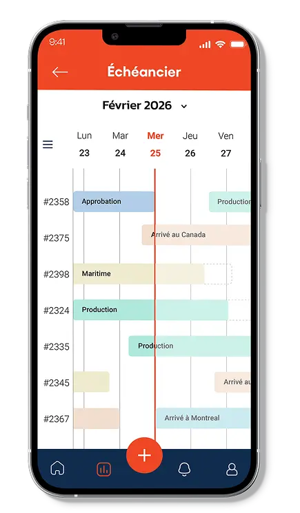 Bundle app - Delivery schedule