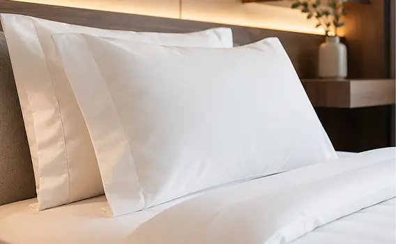 Hotel bed linen prepared for commissioning